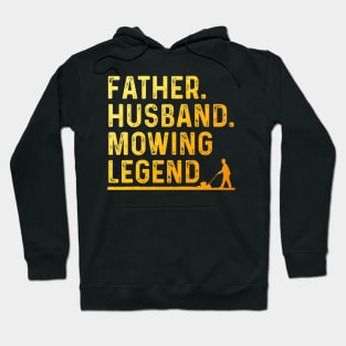 Cool Lawn Mowing For Men Father Lawn Care Gardening Husband Hoodie